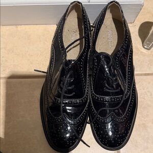 Classic Black Brogue Woman’s Shoes